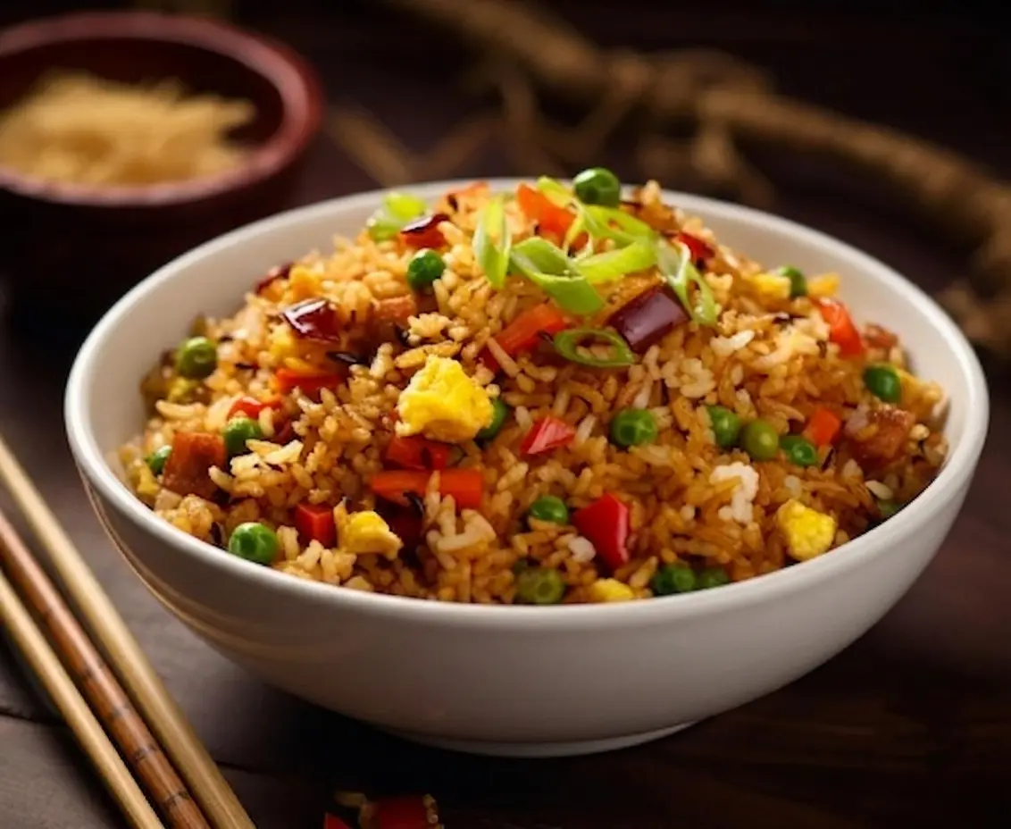 House Fried Rice at London Hakka & Momo House in London, ON